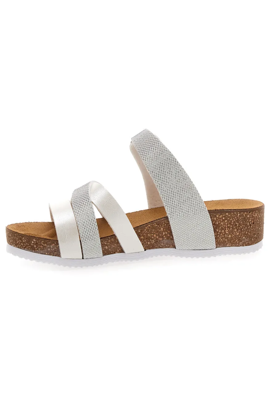 Ciabatte Bianche Con Sottopiede in pelle Pittarello Eco 293A410