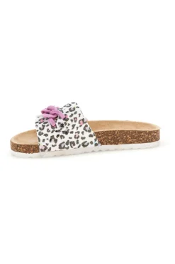 Ciabatte Bianche con Stampa Animalier Pitt kids 14400