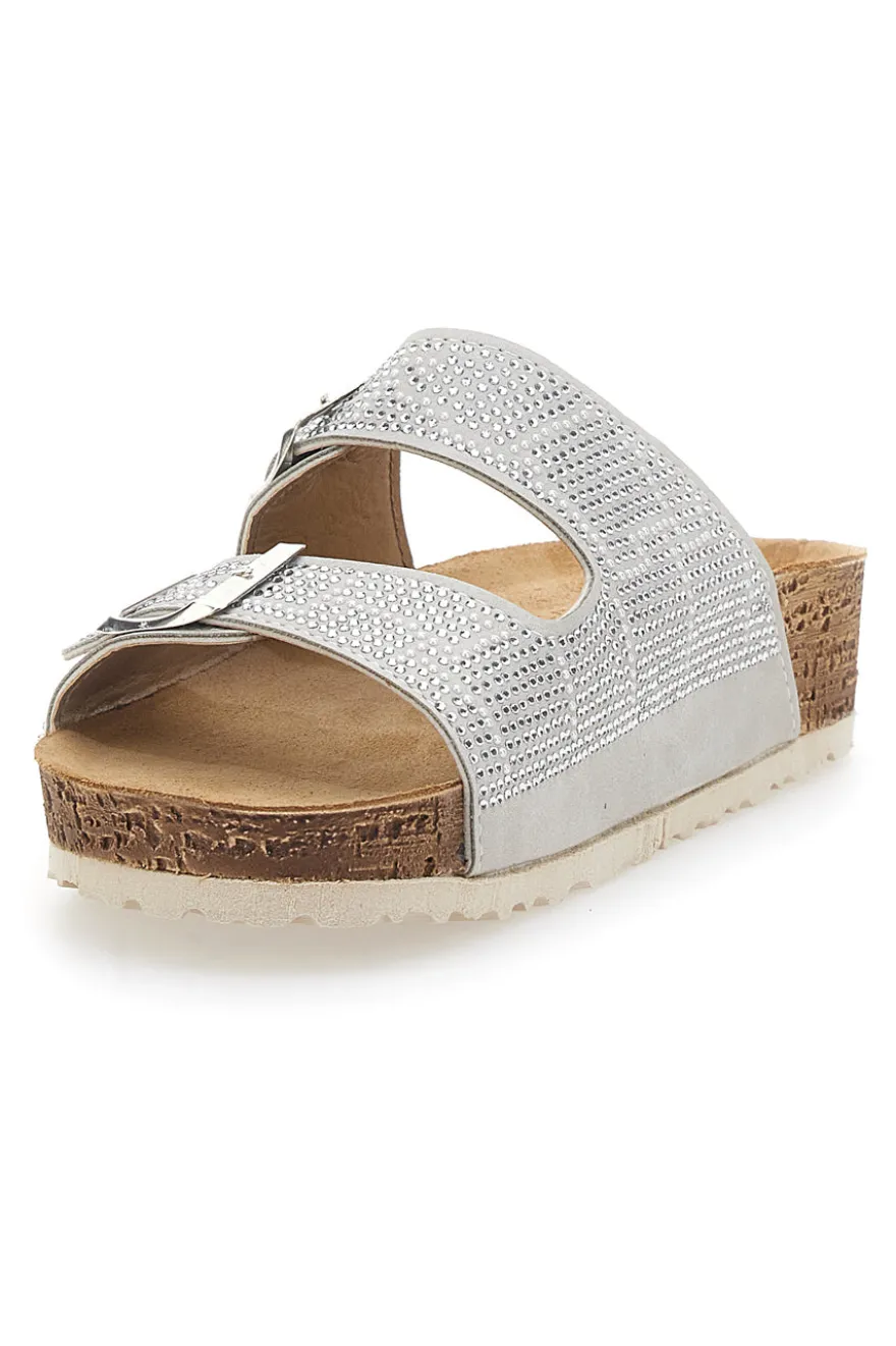 Ciabatte Bianche Con Strass Inblu 37 Nm