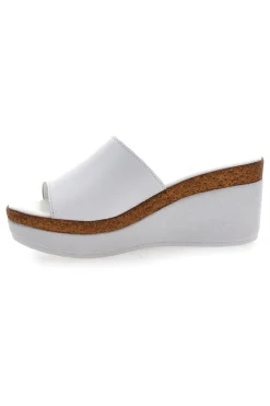 Ciabatte Bianche Con Zeppa con Fascia in Pelle PITTARELLO 28004525