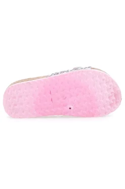 Ciabatte Bianche Leopardate Pitt Kids 14403