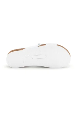 Ciabatte bianco sottopiede in vera pelle Pittarello eco 293A121SR
