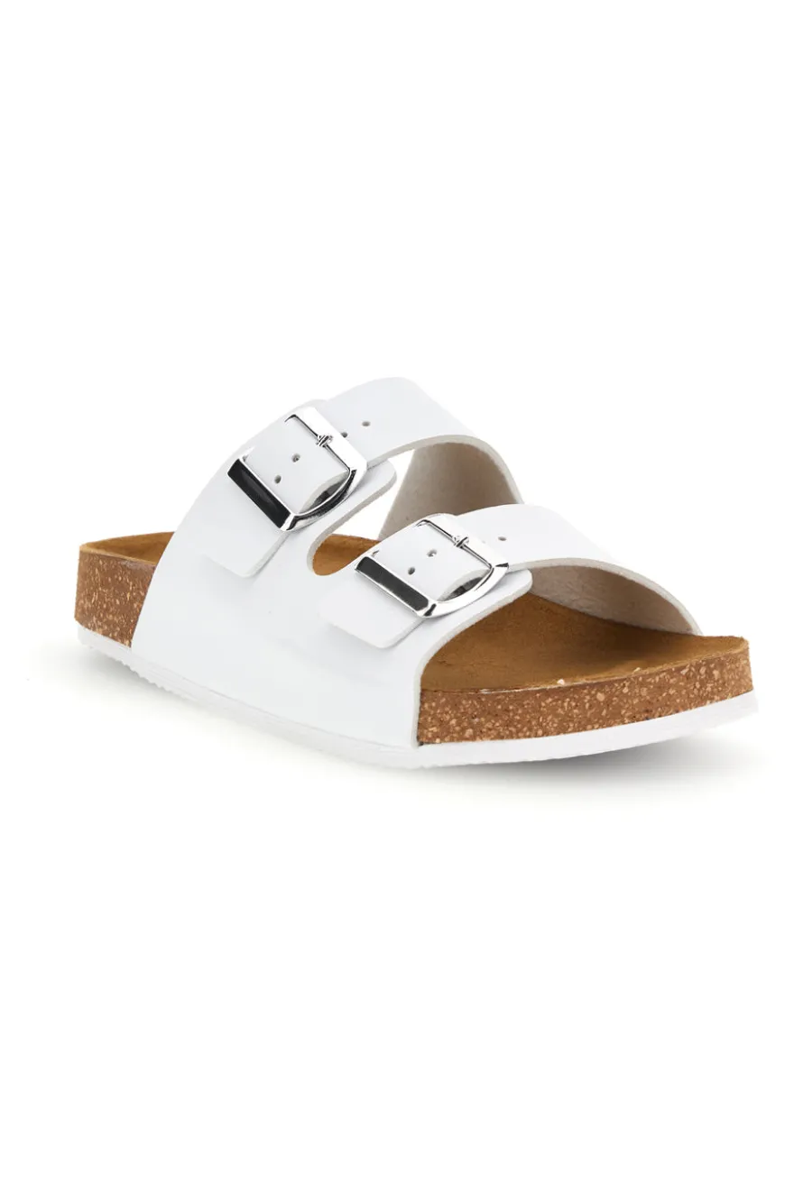 Ciabatte bianco sottopiede in vera pelle Pittarello tierra 335A20630SR