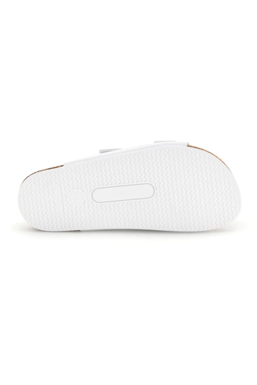 Ciabatte bianco sottopiede in vera pelle Pittarello tierra 335A20630SR