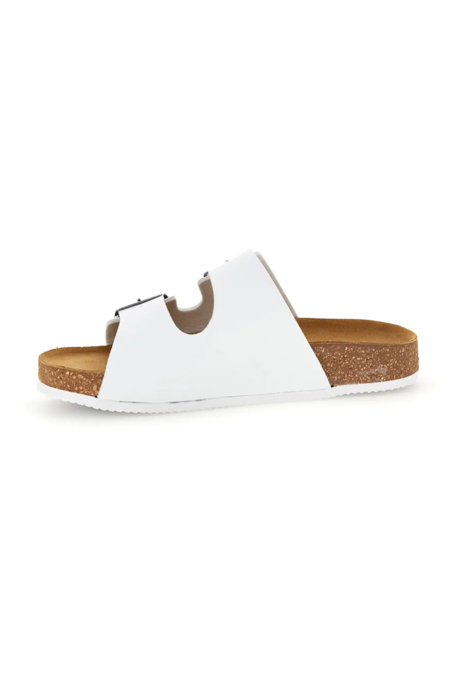 Ciabatte bianco sottopiede in vera pelle Pittarello tierra 335A20630SR