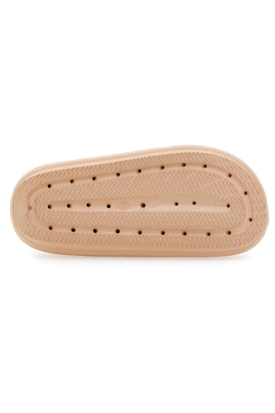 Ciabatte Biege Con Suola Chunky 2T2L 01