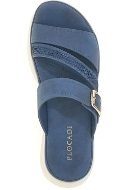 Ciabatte Blu Ammortizzate Con Fibbia Plocadi 180114