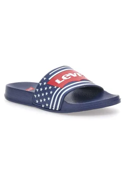 Ciabatte Blu Bandiera Americana Levi's VPOL0064S