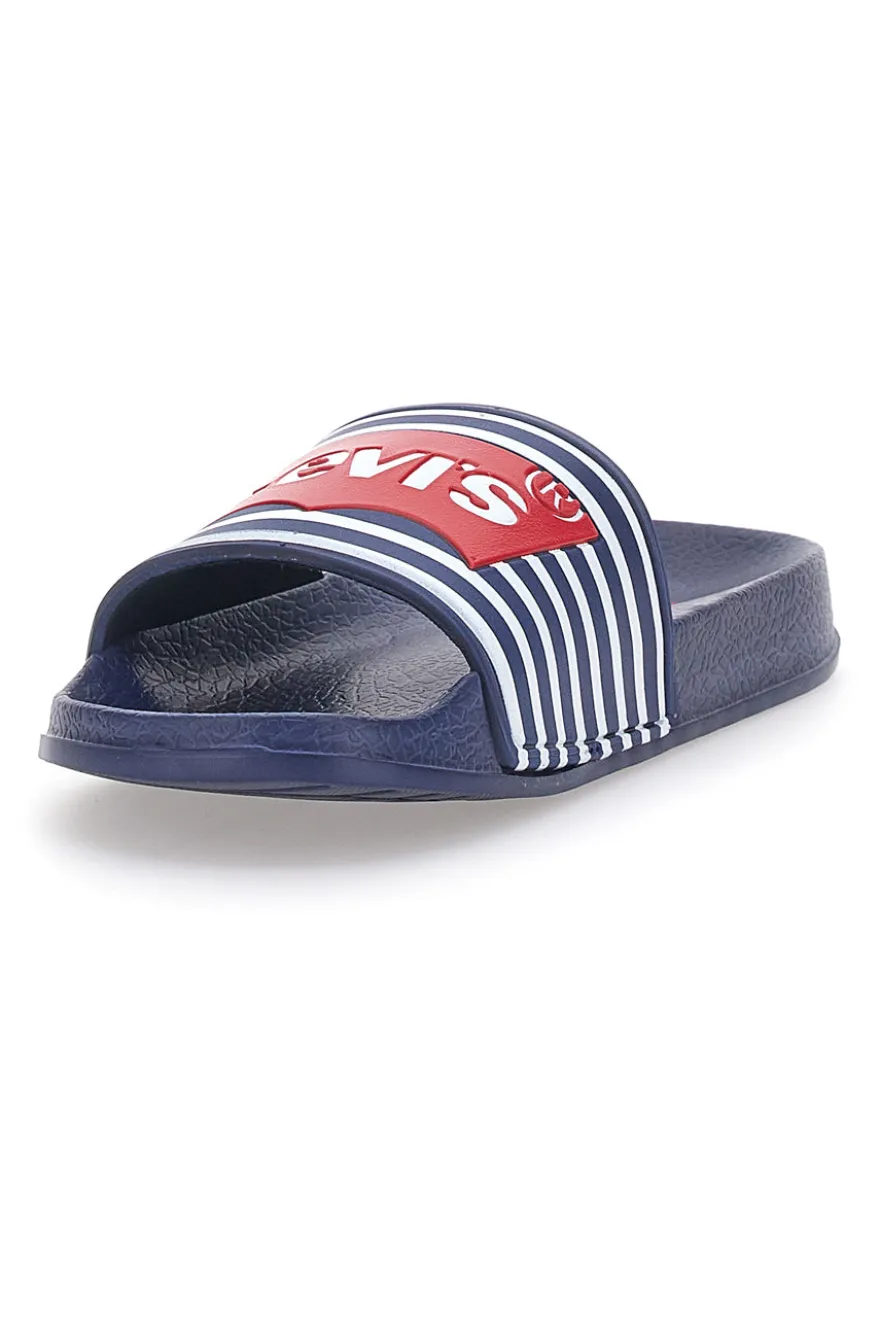Ciabatte Blu Bandiera Americana Levi's VPOL0063S