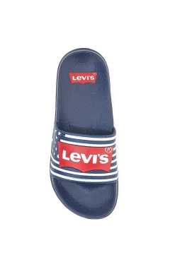 Ciabatte Blu Bandiera Americana Levi's VPOL0063S