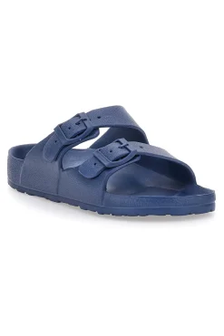 Ciabatte Blu Con Doppia Fibbia 2T2L 726