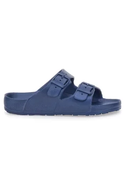 Ciabatte Blu Con Doppia Fibbia 2T2L 726