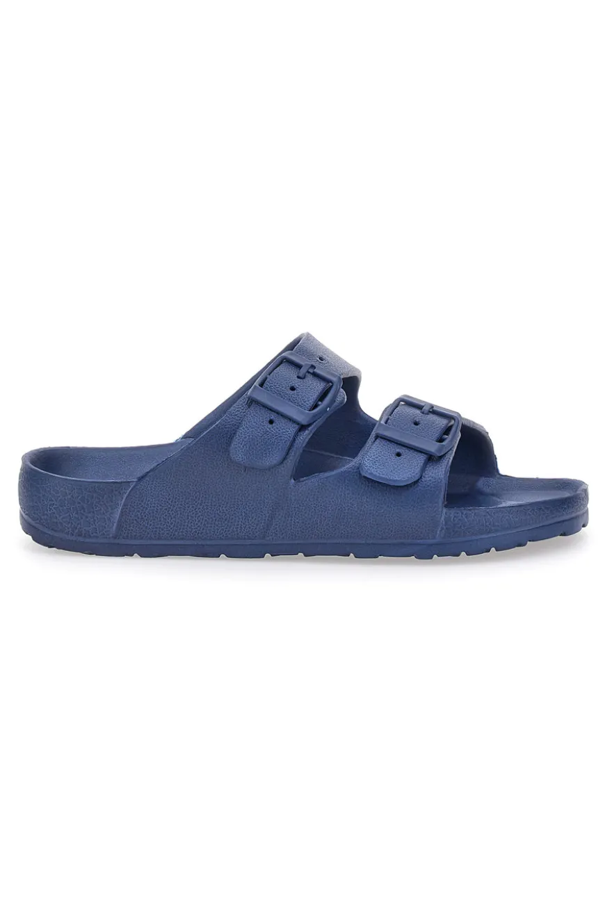 Ciabatte Blu Con Doppia Fibbia 2T2L 726