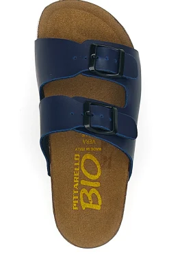 Ciabatte blu con doppia fibbia regolabile Pittarello Bio 257A206SR