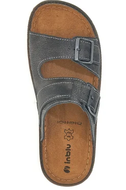 Ciabatte blu con doppia fibbia e suola flessibile Inblu 16BU