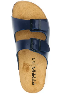 Ciabatte blu con doppia fibbia Pittarello Tierra 335A038SR