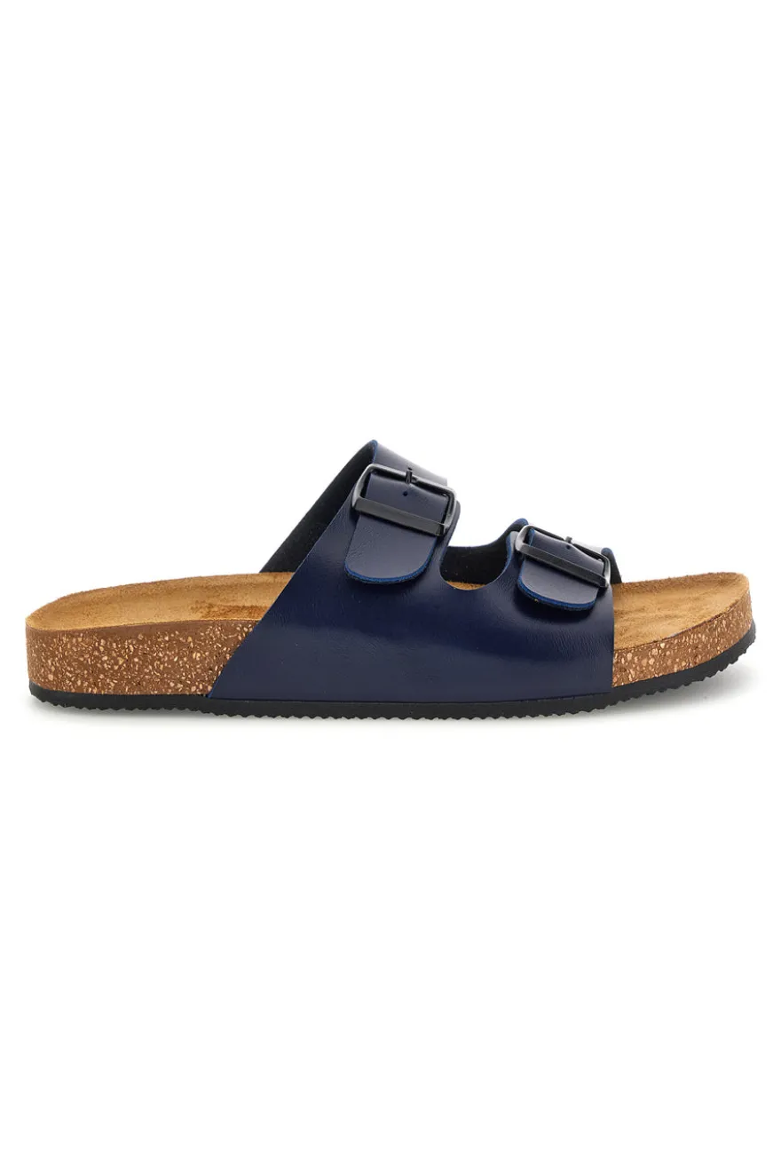 Ciabatte blu con doppia fibbia Pittarello Tierra 335A038SR
