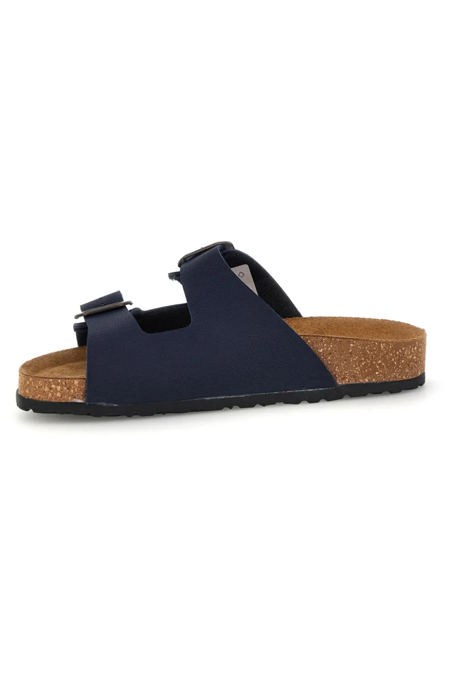 Ciabatte blu con doppia fibbia Bio up 201