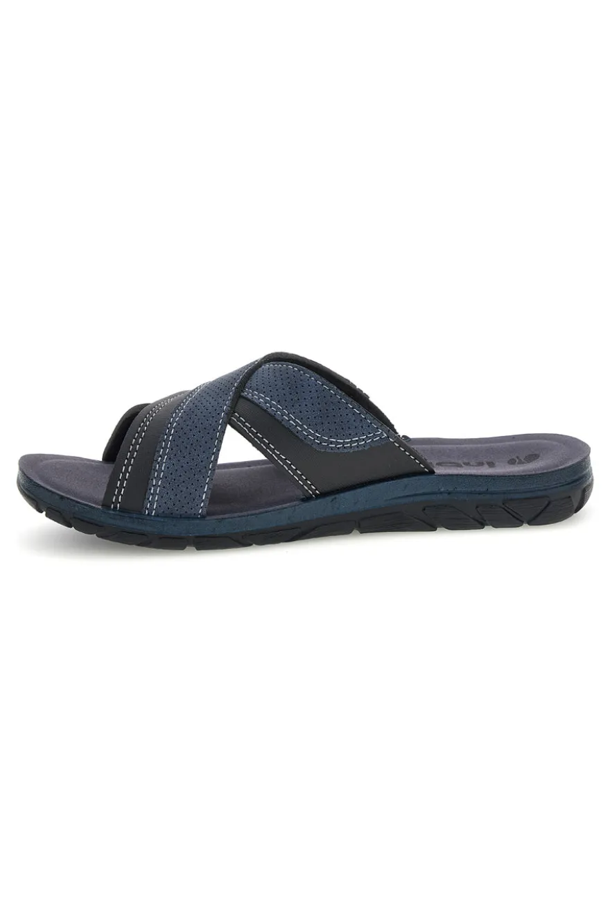 Ciabatte blu con fasce incrociate Inblu 14 VT