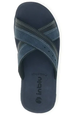 Ciabatte blu con fasce incrociate Inblu 14 VT