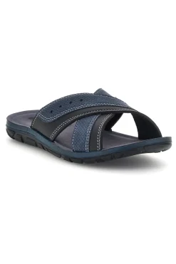 Ciabatte blu con fasce incrociate Inblu 14 VT
