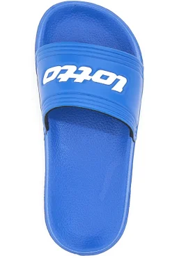 Ciabatte blu con fascia monocolore e logo LOTTO MIDWAY V SLIDE CL