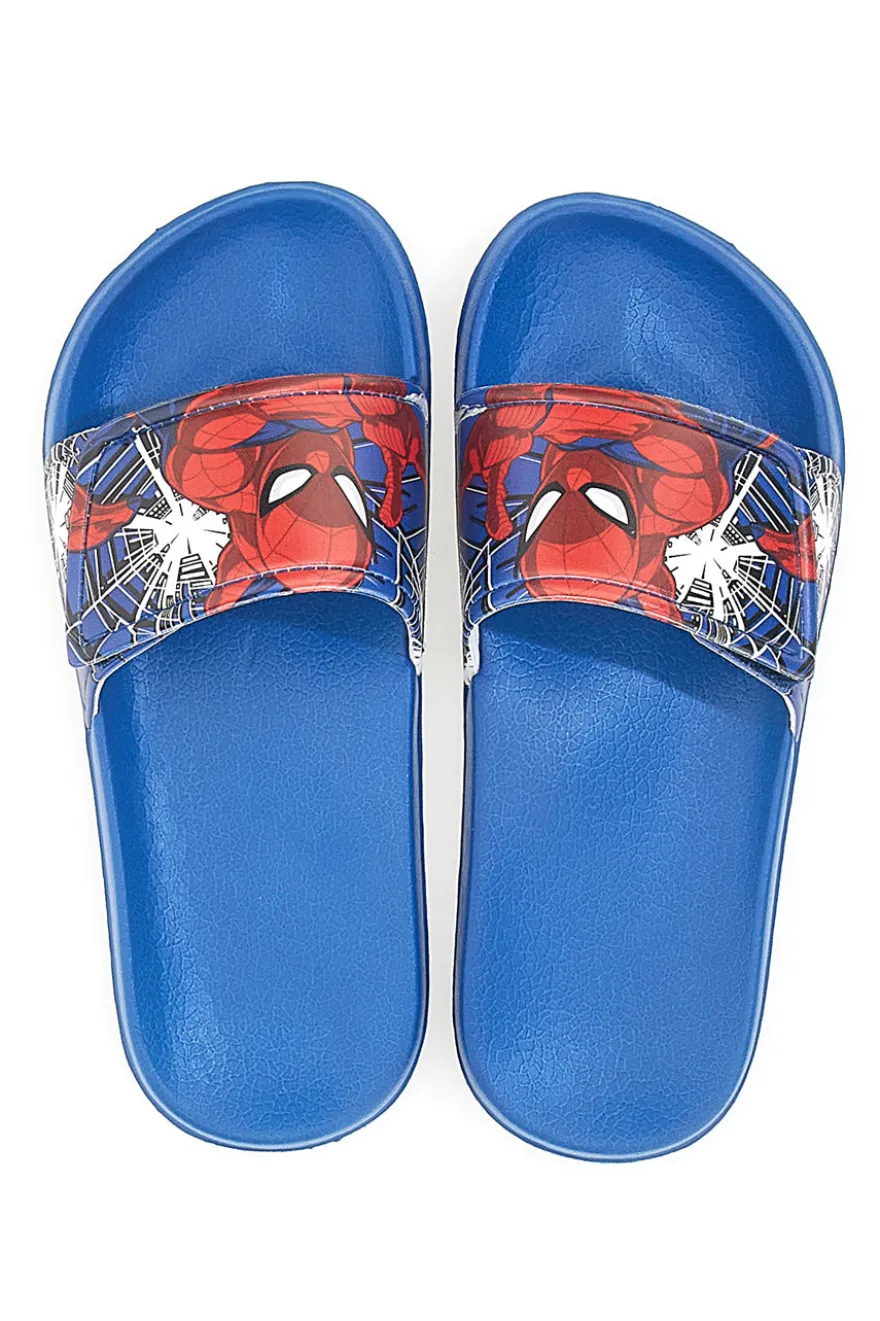 Ciabatte Blu con Fascia Regolabile in Velcro SPIDERMAN R1310446S