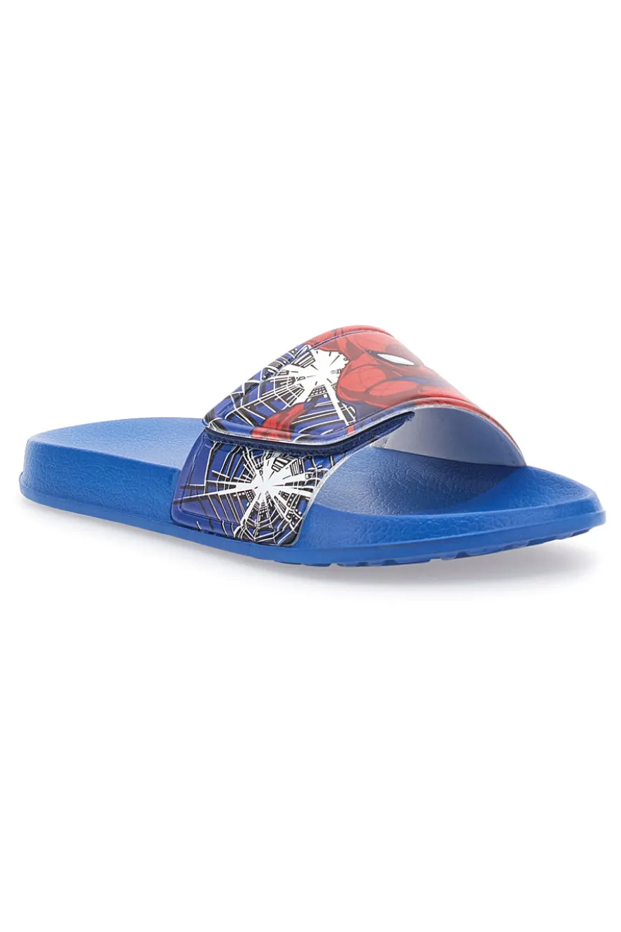 Ciabatte Blu con Fascia Regolabile in Velcro SPIDERMAN R1310446S
