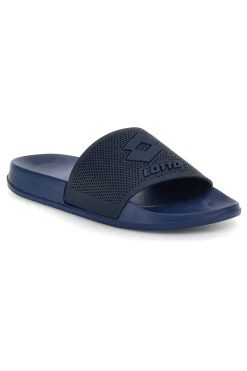Ciabatte blu con fascia traforata Lotto Moku III Slide