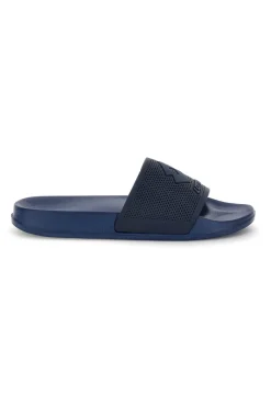 Ciabatte blu con fascia traforata Lotto Moku III Slide