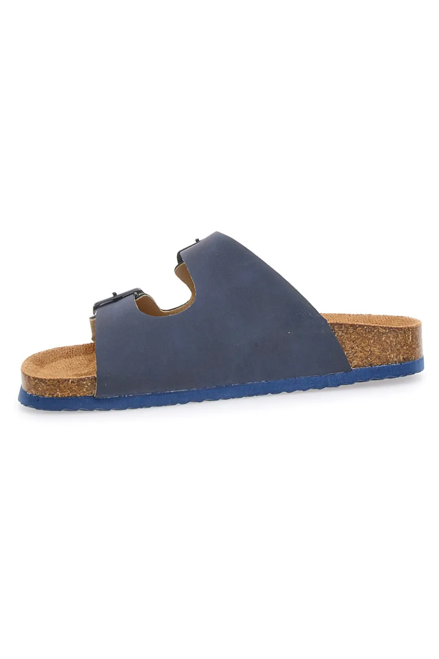 Ciabatte blu con fibbie regolabili Pitt Kids 41701
