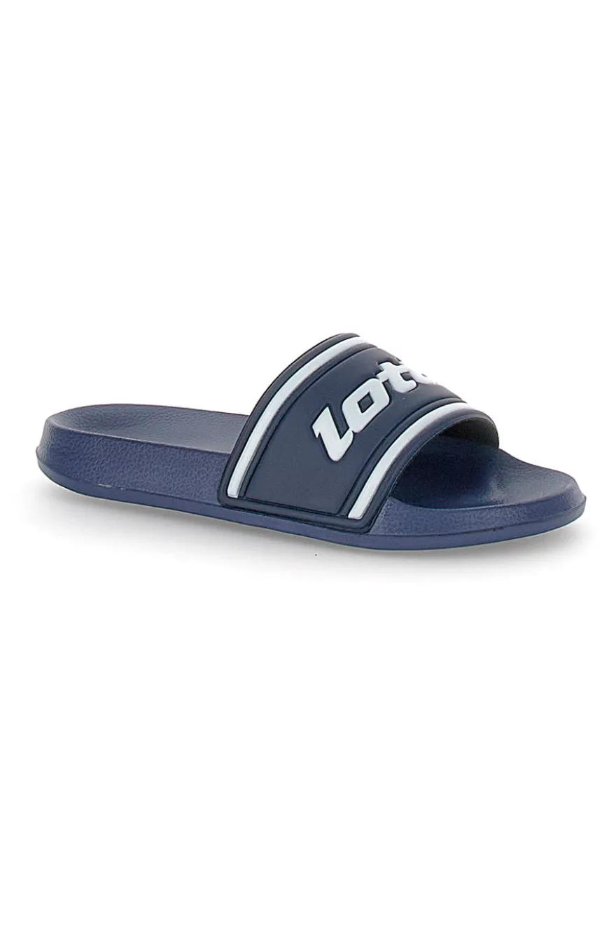Ciabatte blu con logo Lotto MIDWAY IV SLIDE JR