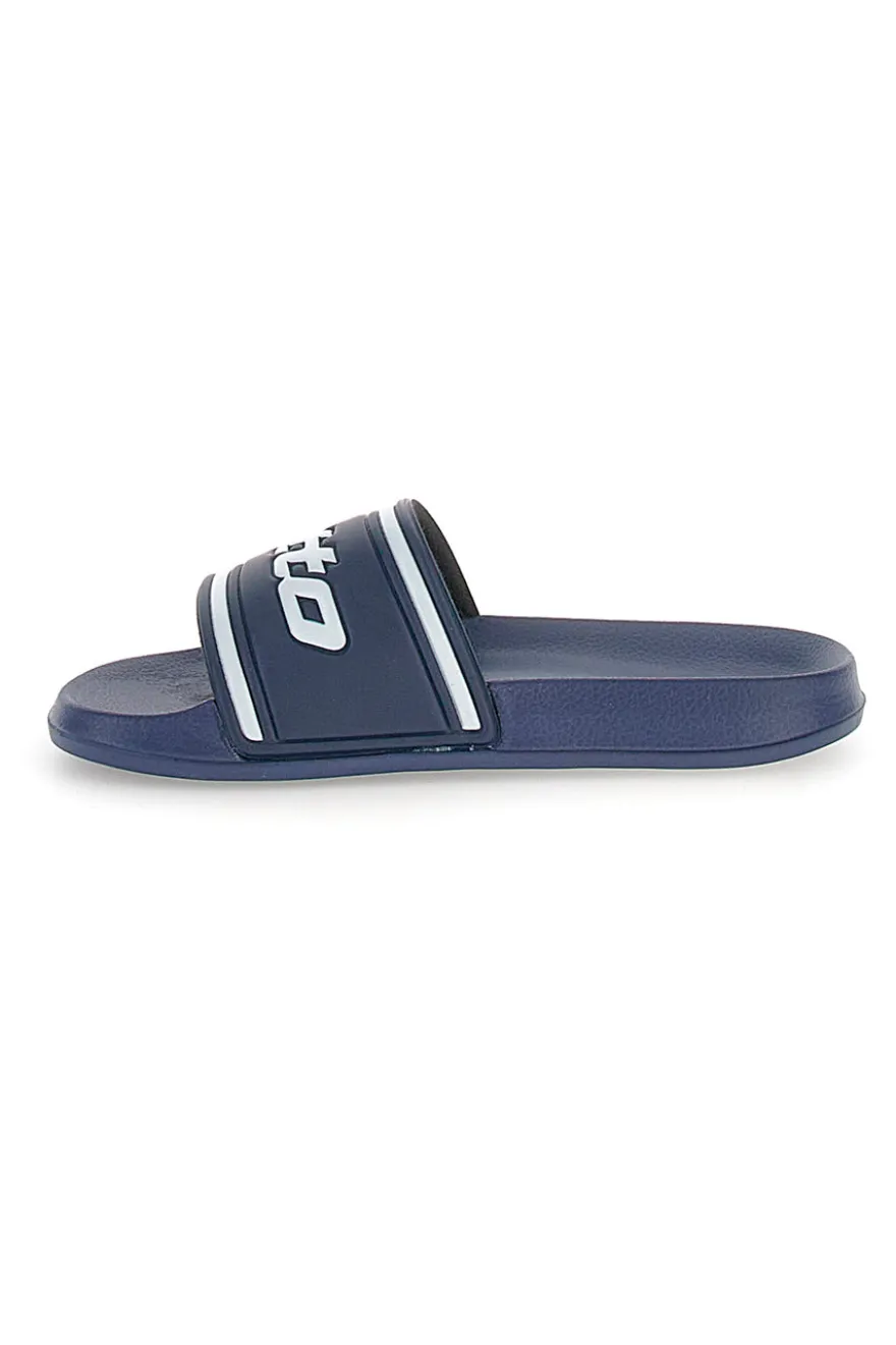 Ciabatte blu con logo Lotto MIDWAY IV SLIDE JR