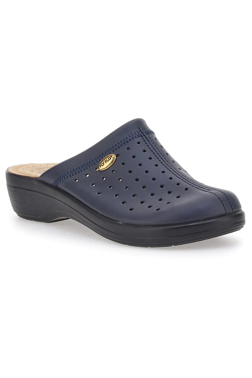 Ciabatte Blu Con Plantare Anatomico Made In Italy Fly Flot 5001