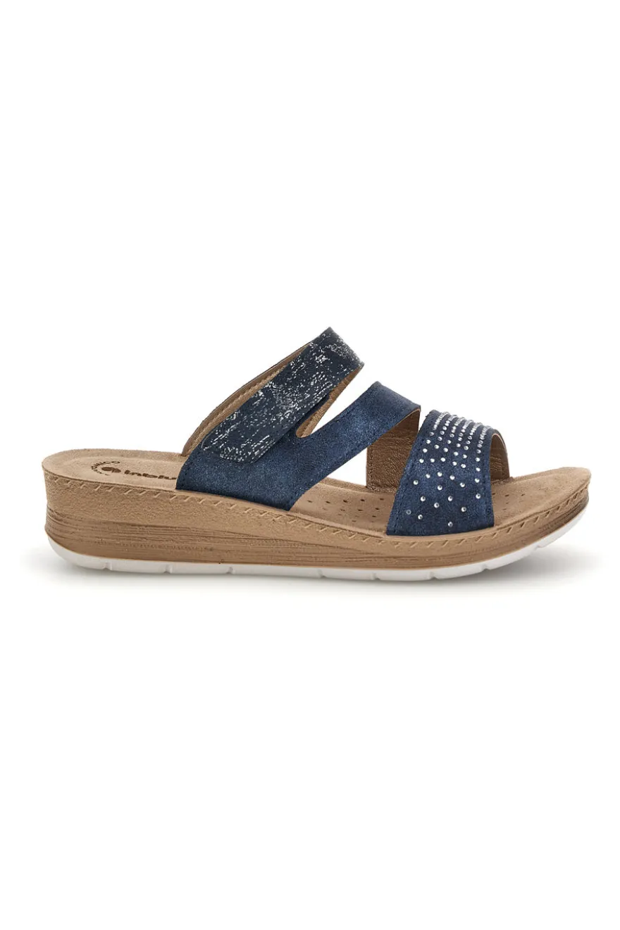 Ciabatte blu con plantare anatomico Inblu 62 FC