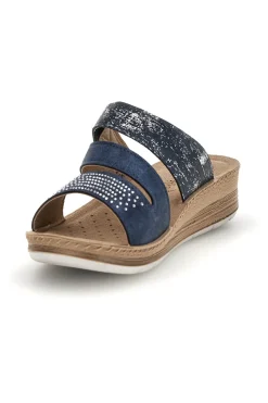 Ciabatte blu con plantare anatomico Inblu 62 FC