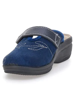 Ciabatte blu con ricamo floreale e chiusura regolabile Inblu 17 LV