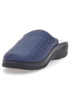 Ciabatte Blu Con Sottopiede in Pelle Inblu 33 Rh