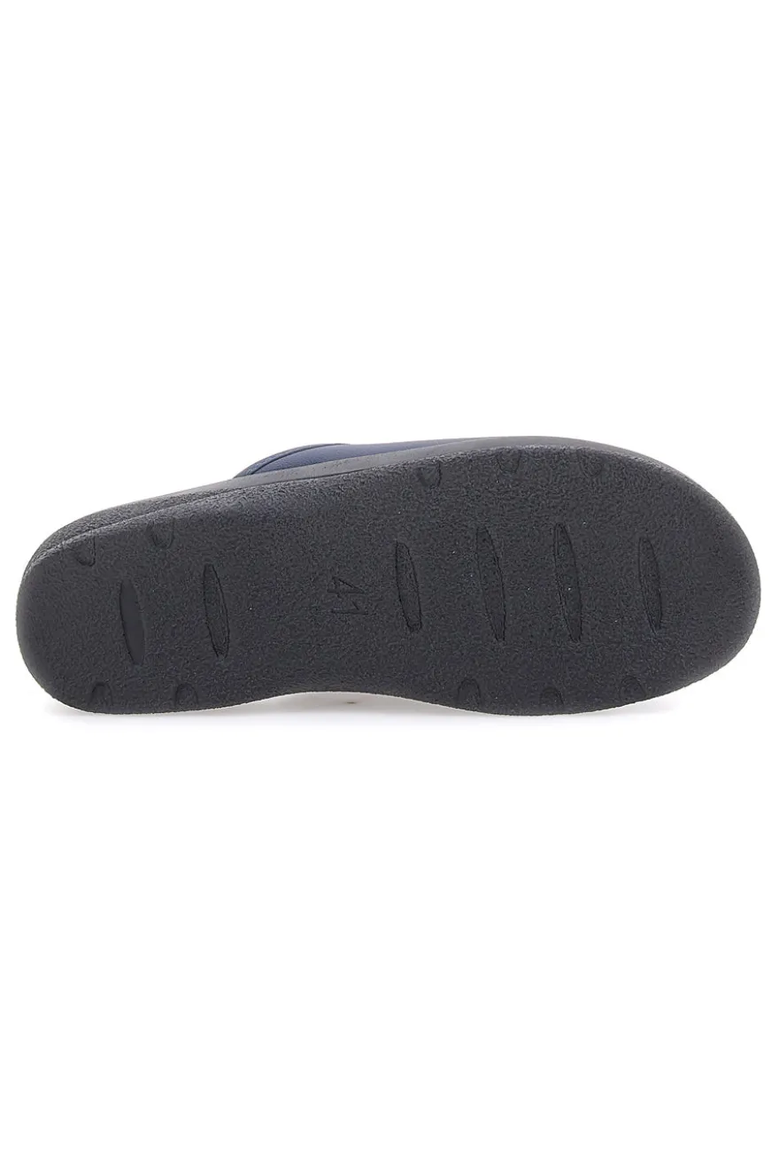 Ciabatte Blu Con Sottopiede in Pelle Inblu 33 Rh