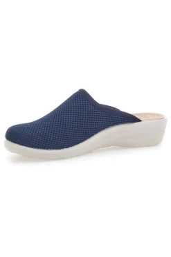 Ciabatte blu con sottopiede in pelle Fly Flot T4368FE