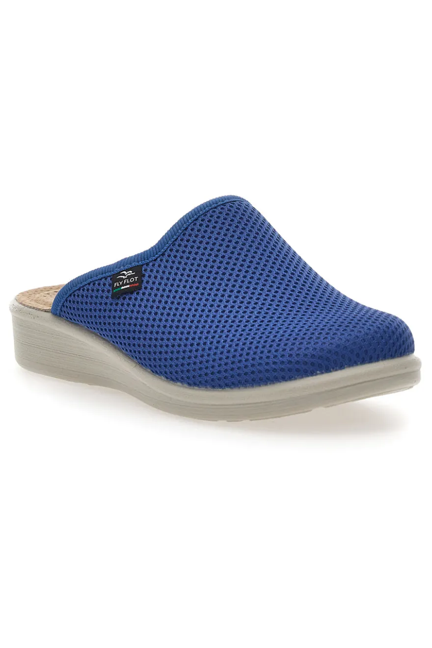 Ciabatte Blu con Sottopiede in Pelle FLY FLOT 83368FE