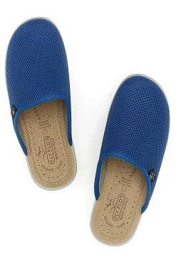Ciabatte Blu con Sottopiede in Pelle FLY FLOT 83368FE