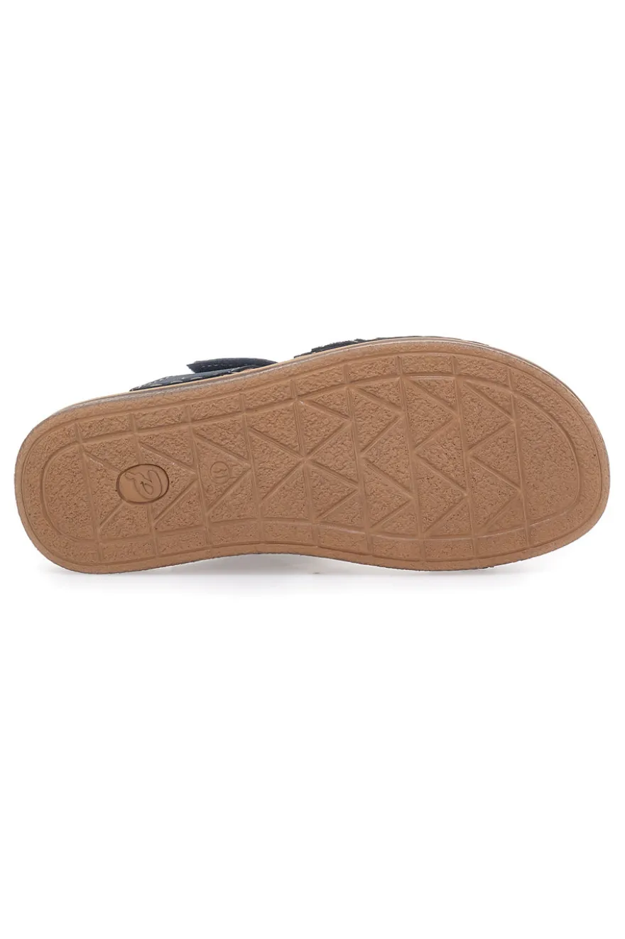 Ciabatte Blu con Sottopiede in Pelle Jerpoint 10104BESY