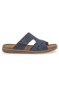 Ciabatte Blu con Sottopiede in Pelle Jerpoint 10104BESY