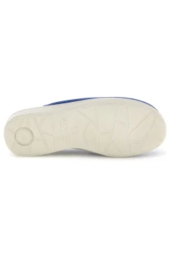 Ciabatte blu con sottopiede in vera pelle antiscivolo Fly Flot 90830368FE