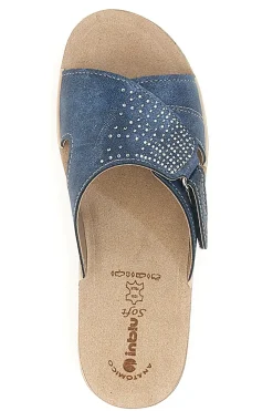 Ciabatte Blu Con Strass Inblu 02 Pv