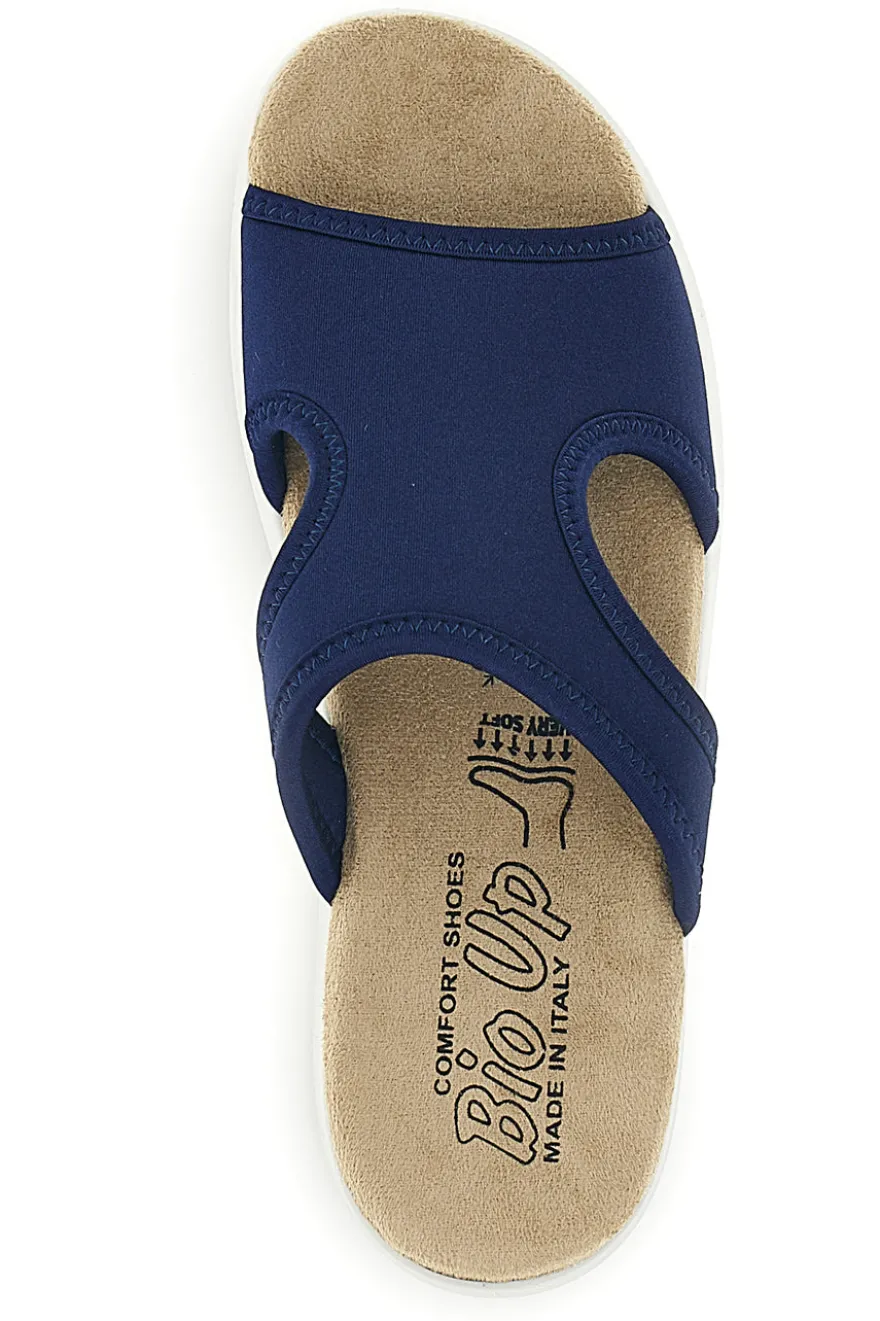 Ciabatte blu con suola antiscivolo e soletta comfort very soft Bio up 10