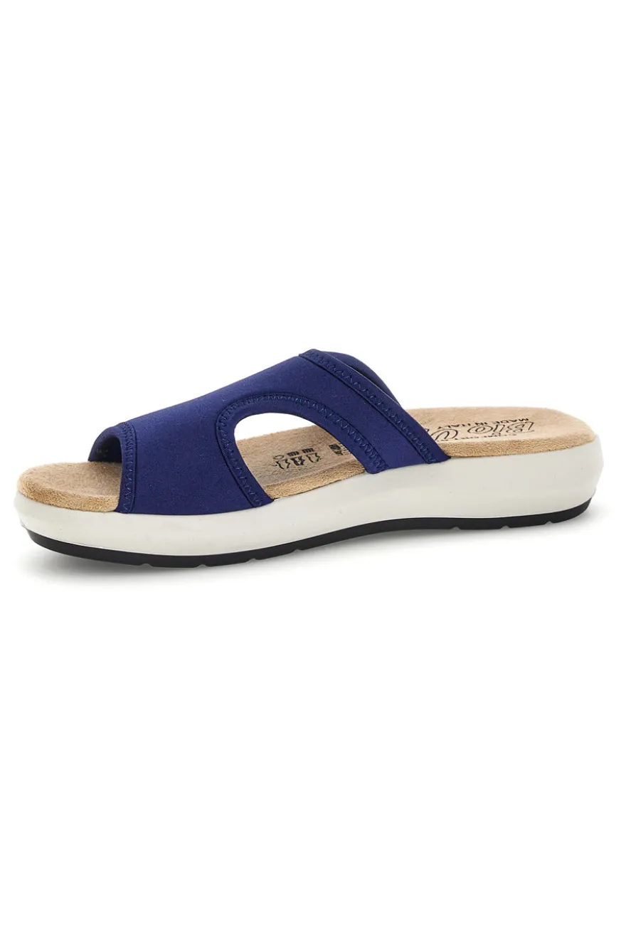 Ciabatte blu con suola antiscivolo e soletta comfort very soft Bio up 10