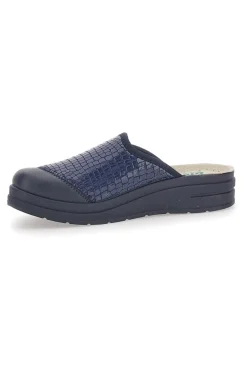 Ciabatte Blu con Tomaia in Pelle Effetto Lucido BIO UP 753