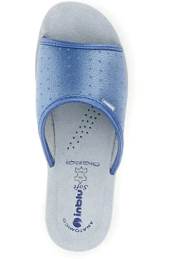 Ciabatte blu con zeppa Inblu 45N PL